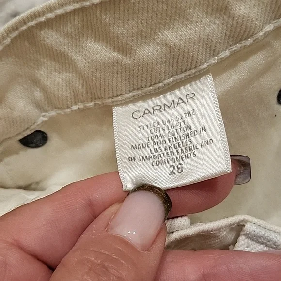 Carmar White Denim Shorts - Picture 9 of 11